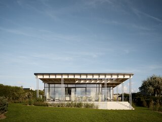 The summer home is located on the west coast of Zeeland in Denmark. Egelund’s son had also recently built a summer house nearby, and Egelund and Dahl appreciated the work of the architect, Mads Lund. “We felt we could have a good collaboration with him, rather than being a small client with a big company,” Egelund explains. “We started to talk with him about what we liked about my son’s house, as well as our own ideas for our summer home.”