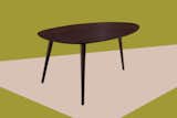 This Oval Coffee Table Spruces Up Boring, Oddly-Shaped Spaces